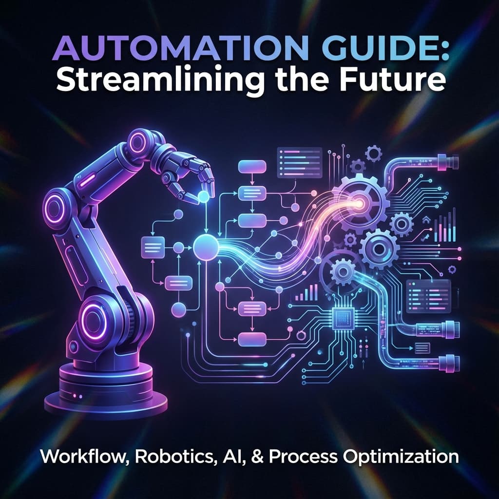 Social media automation workflow with connected nodes and digital processes
